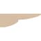Ekena Millwork 2"W x 12"D x 4"H Thin Crestline Rough Cedar Woodgrain TimberThane Corbel, Primed Tan CORUR02X12X04CRERCPR - alternate 6